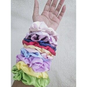 24 pcs Hair Scrunchies includes 12 satin silk ,6 velvet ,6 faux fur Scru…